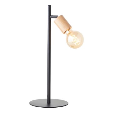 Brilliant - Bordslampa i bambu 1xE27/28W/230V