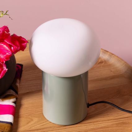 Brilliant - Bordslampa KNUT 1xE27/25W/230V grön/vit