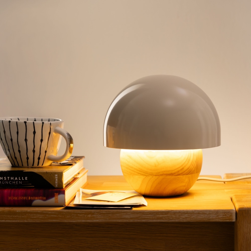 Brilliant - Bordslampa NALAM 1xE14/40W/230V grå/ask