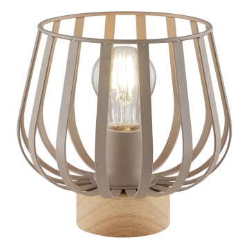 Brilliant - Bordslampa NORDIC CAGE 1xE27/20W/230V beige