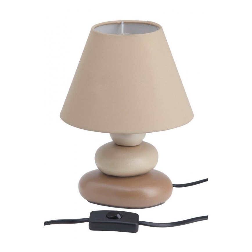 Brilliant - Bordslampa PAOLO 1xE14/40W/230V keramik/beige