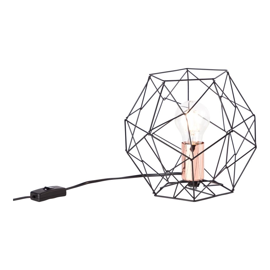 Brilliant - Bordslampa SYNERGY 1xE27/60W/230V svart/koppar