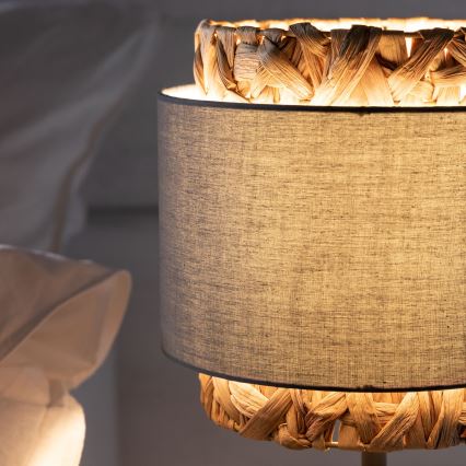 Brilliant - Bordslampa WATERLILLY 1xE27/60W/230V grå