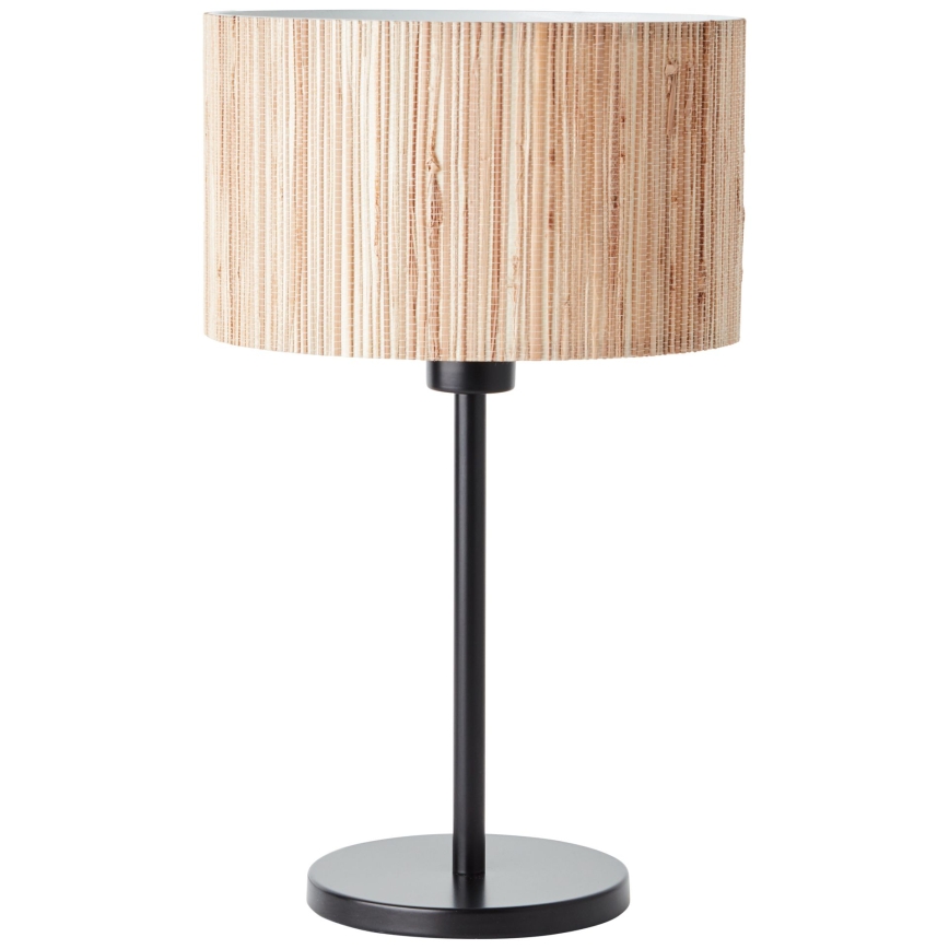 Brilliant - Bordslampa WIMEA 1xE27/52W/230V svart/beige