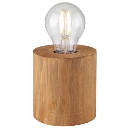 Brilliant - Bordslampa WOODRA 1xE27/20W/230V furu