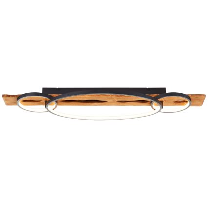 Brilliant - LED Dimbar taklampa PIRUS LED/40W/230V 30x90 cm gummiträ