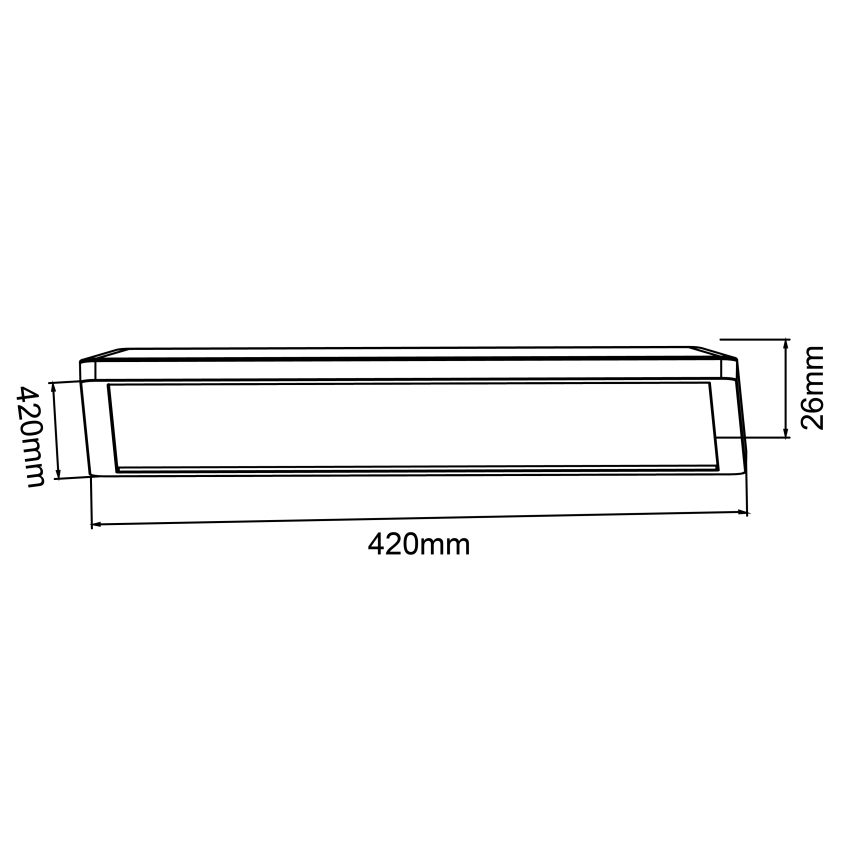 Brilliant - LED dimbar taklampa SORELL LED/24/230V 3000-6500K 42x42 cm svart + fjärrkontroll