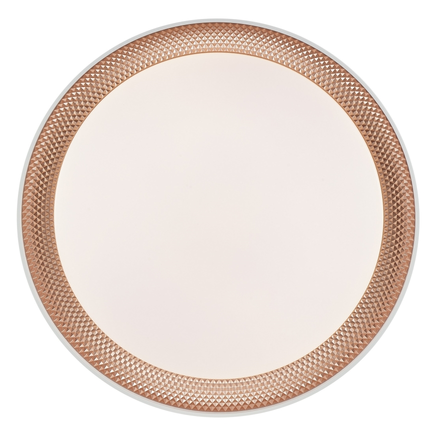 Brilliant - Dimbart LED-taklampa WALDO LED/24W/230V 3000–6500K Ø 38,5 cm vit/roséguld + fjärrkontroll