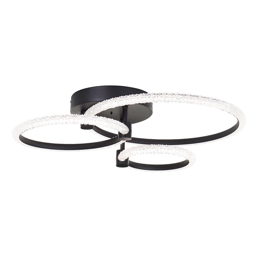 Brilliant - Dimmbar LED-taklampa AYDIN LED/34W/230V 3000-6500K svart + fjärrkontroll