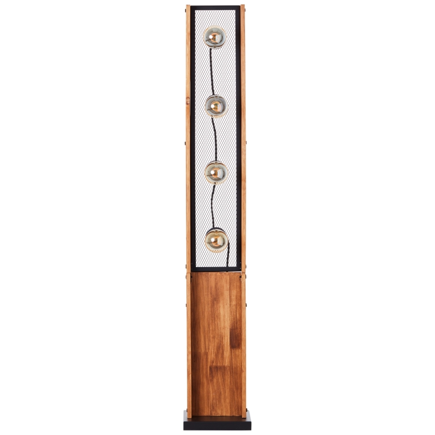 Brilliant - Golvlampa CALANDRA 4xE27/42W/230V furu