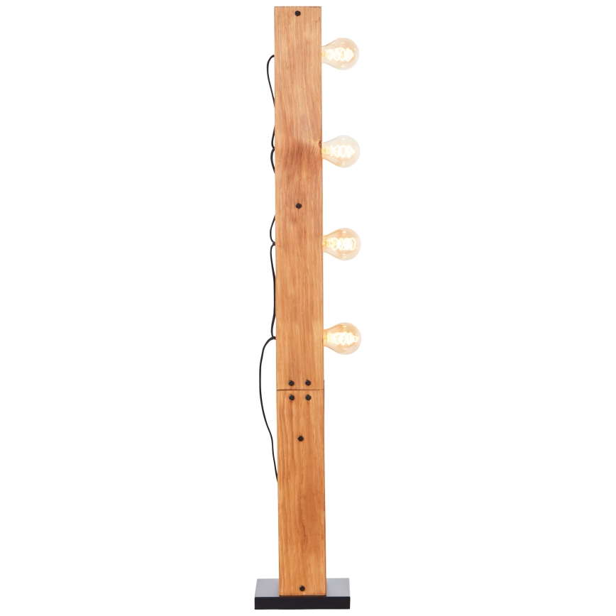 Brilliant - Golvlampa CALANDRA 4xE27/42W/230V furu