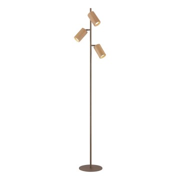 Brilliant - Golvlampa LAKEWOOD 3xGU10/10W/230V brun