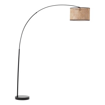Brilliant - Golvlampa WILEY 1xE27/60W/230V svart/beige