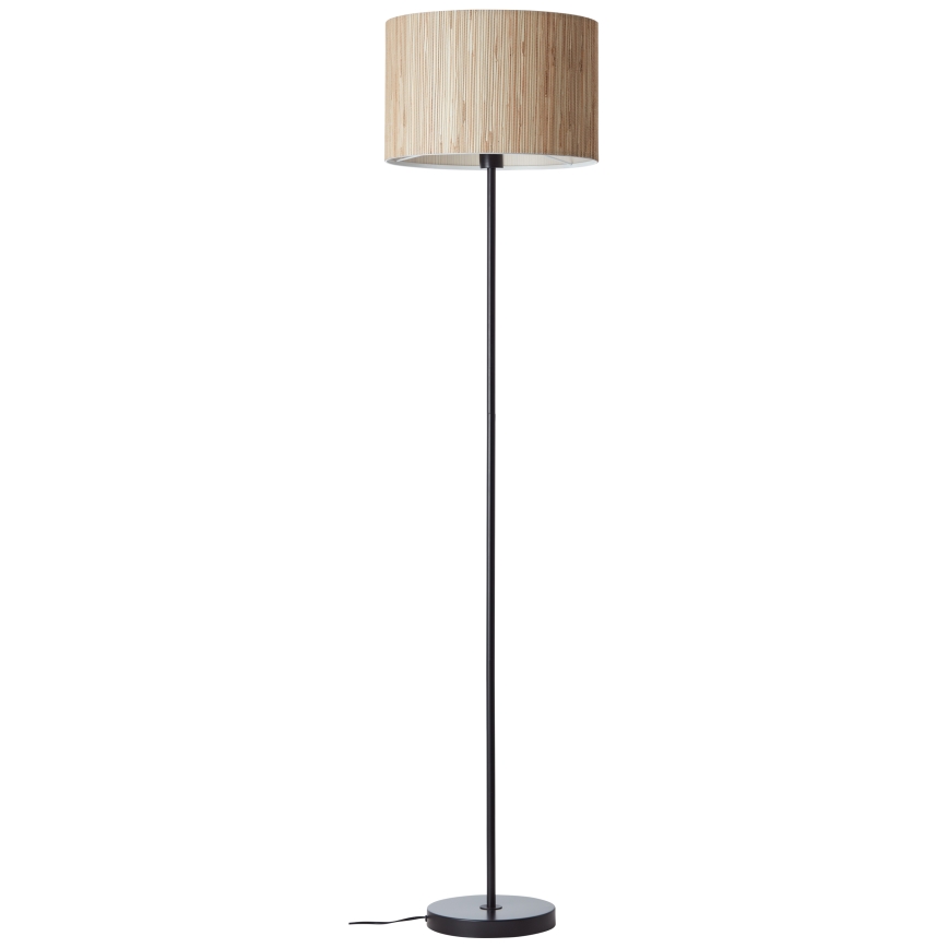 Brilliant - Golvlampa WIMEA 1xE27/52W/230V svart/beige