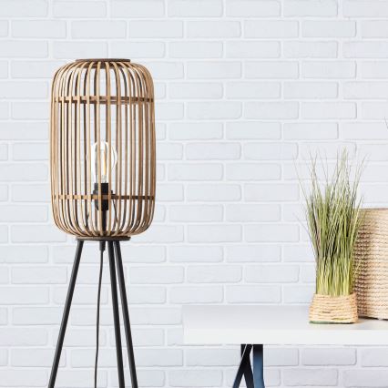 Brilliant - Golvlampa WOODROW 1xE27/60W/230V bambu