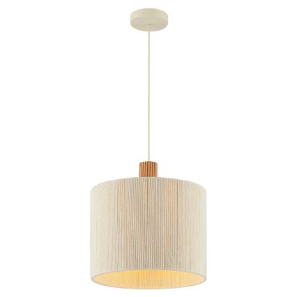 Brilliant - Hänglampa med kabel ARLO 1xE27/20W/230V Ø 35 cm krämvit