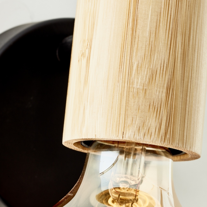 Brilliant - KERRY väggspot 1xE27/40W/230V bambu