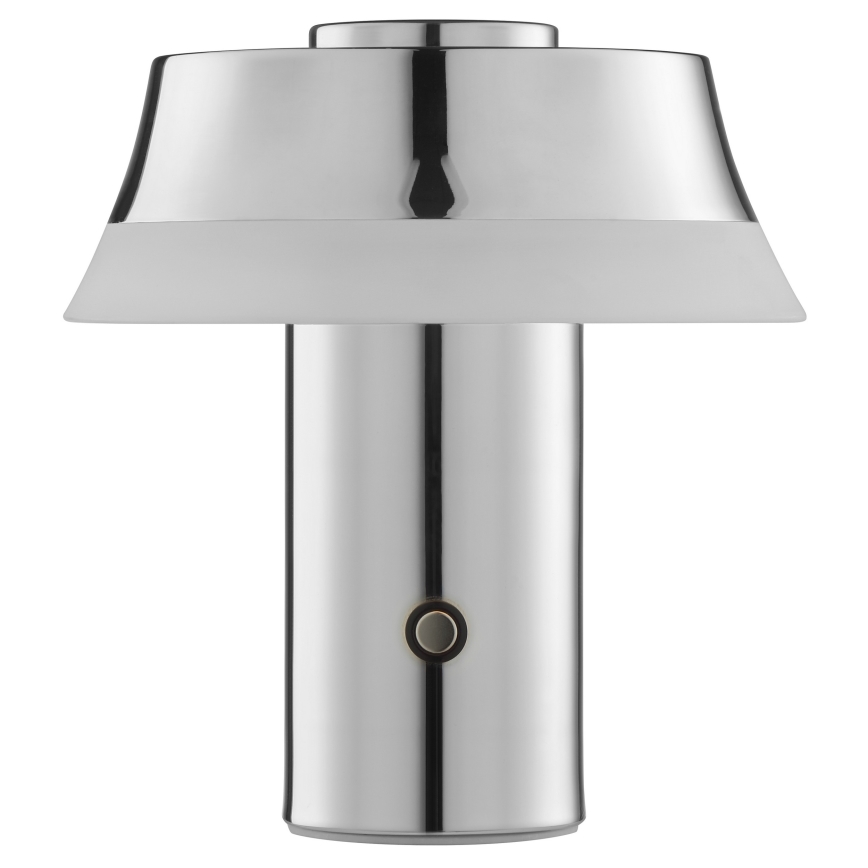 Brilliant - LED-dimmbar, uppladdningsbar, beröringsstyrd bordslampa KINICH LED/2,5W/5V 2700K 2600 mAh, blank krom