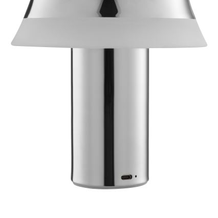 Brilliant - LED-dimmbar, uppladdningsbar, beröringsstyrd bordslampa KINICH LED/2,5W/5V 2700K 2600 mAh, blank krom