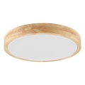 Brilliant - LED-badrumsplafond MOREEN LED/18W/230V 2700/4000/6500K Ø 34 cm IP44 gummiträ
