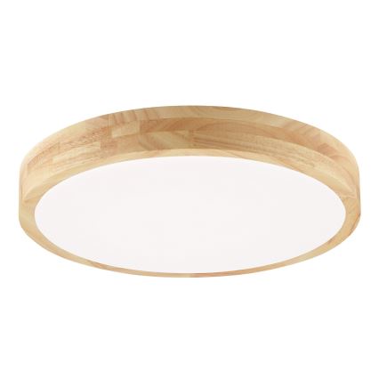 Brilliant - LED-badrumsplafond MOREEN LED/18W/230V 2700/4000/6500K Ø 34 cm IP44 gummiträ