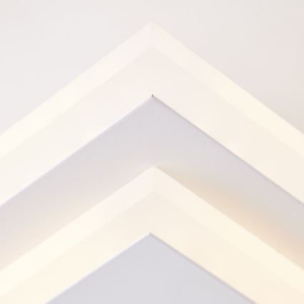 Brilliant - LED Dimbar taklampa IORGO LED/40W/230V 3000K 43,5x43,5 cm vit/svart