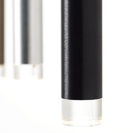 Brilliant - LED-pendel med dimmer på vajer CEMBALO LED/60W/230V matt krom/svart/brun