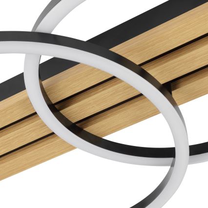 Brilliant - LED dimbar plafondlampa CALMA LED/21W/230V svart