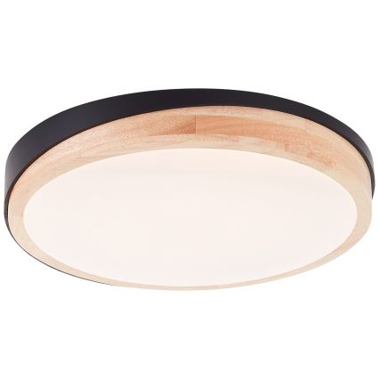 Brilliant - LED Dimbar taklampa BAARLO LED/24W/230V diameter 35 cm svart/gummifikon