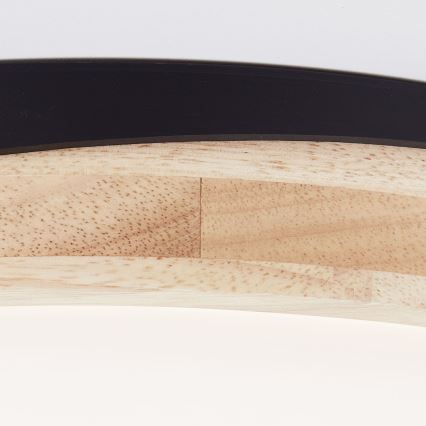 Brilliant - LED Dimbar taklampa BAARLO LED/24W/230V diameter 35 cm svart/gummifikon