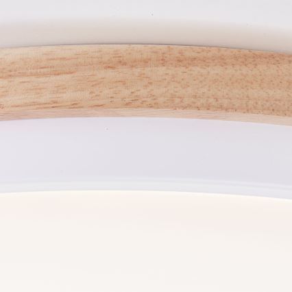 Brilliant - LED Dimbar taklampa BAARLO LED/24W/230V diameter 35 cm vit/gummifikon