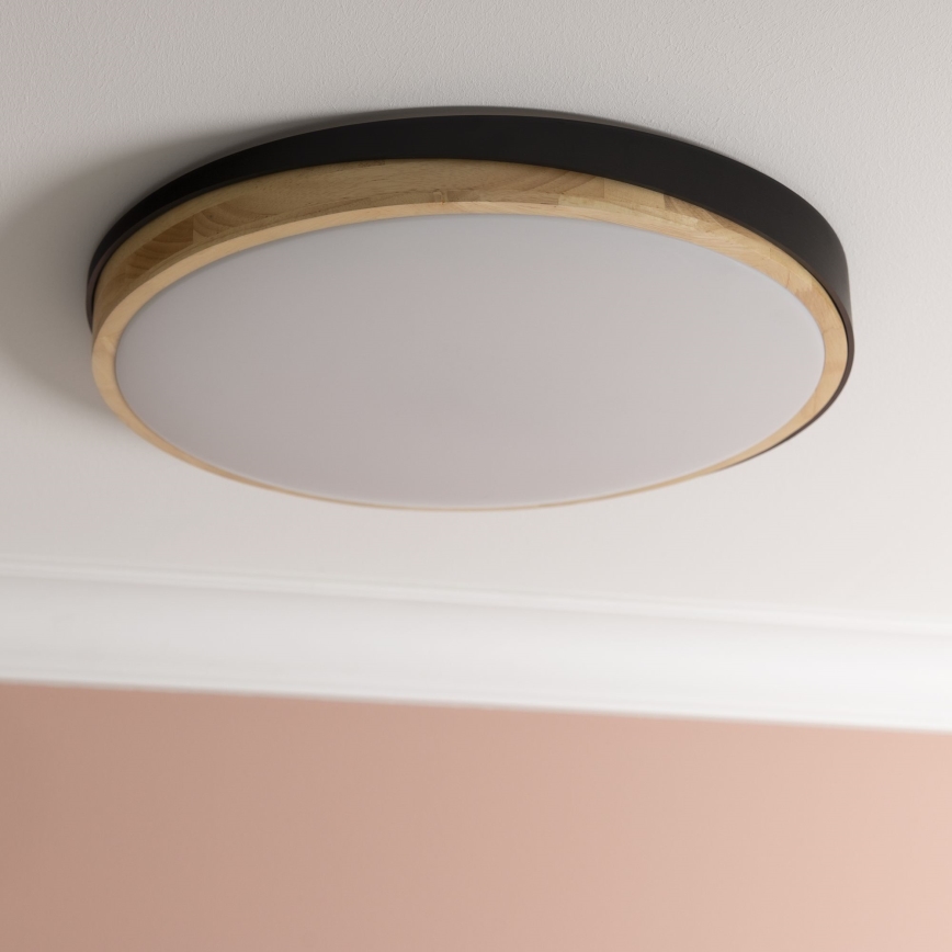 Brilliant - LED Dimbar taklampa BAARLO LED/36W/230V 3000-6500K diameter 50 cm svart/gummifikon + fjärrkontroll