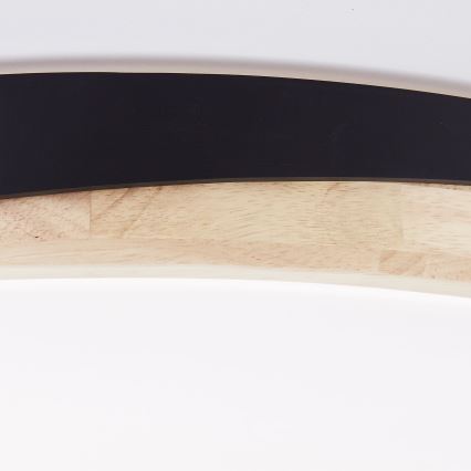 Brilliant - LED Dimbar taklampa BAARLO LED/36W/230V 3000-6500K diameter 50 cm svart/gummifikon + fjärrkontroll