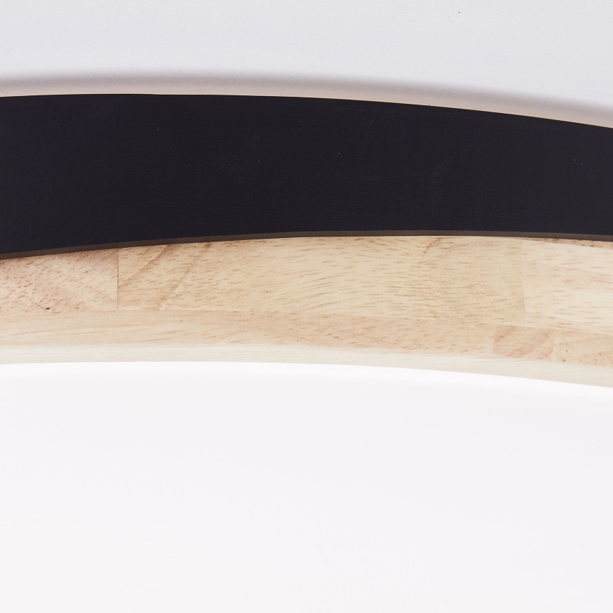 Brilliant - LED Dimbar taklampa BAARLO LED/36W/230V 3000-6500K diameter 50 cm svart/gummifikon + fjärrkontroll