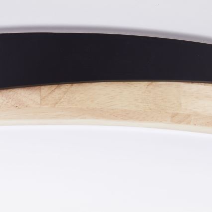 Brilliant - LED Dimbar taklampa BAARLO LED/36W/230V 3000-6500K diameter 50 cm svart/gummifikon + fjärrkontroll