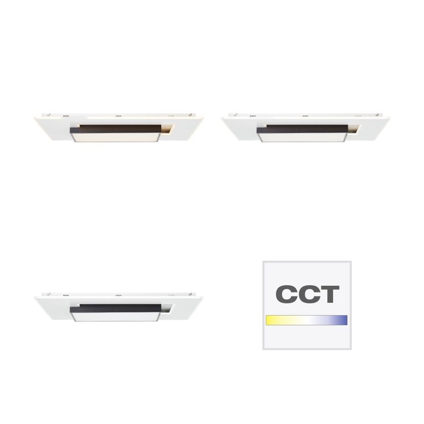 Brilliant - LED Dimbar taklampa HUTSON LED/60W/230V 3000-7100K 50x80 cm vit + fjärrkontroll