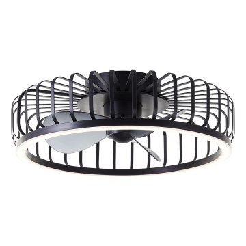 Brilliant - LED dimbar taklampa med fläkt CAPO LED/36W/230V 2700-6500K Ø 48 cm svart + fjärrkontroll