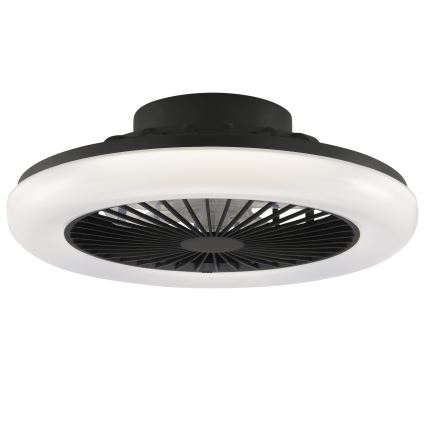 Brilliant - Dimmbar LED taklampa med fläkt MONTERO LED/20W/230V 2700-6500K Ø 42 cm svart + fjärrkontroll