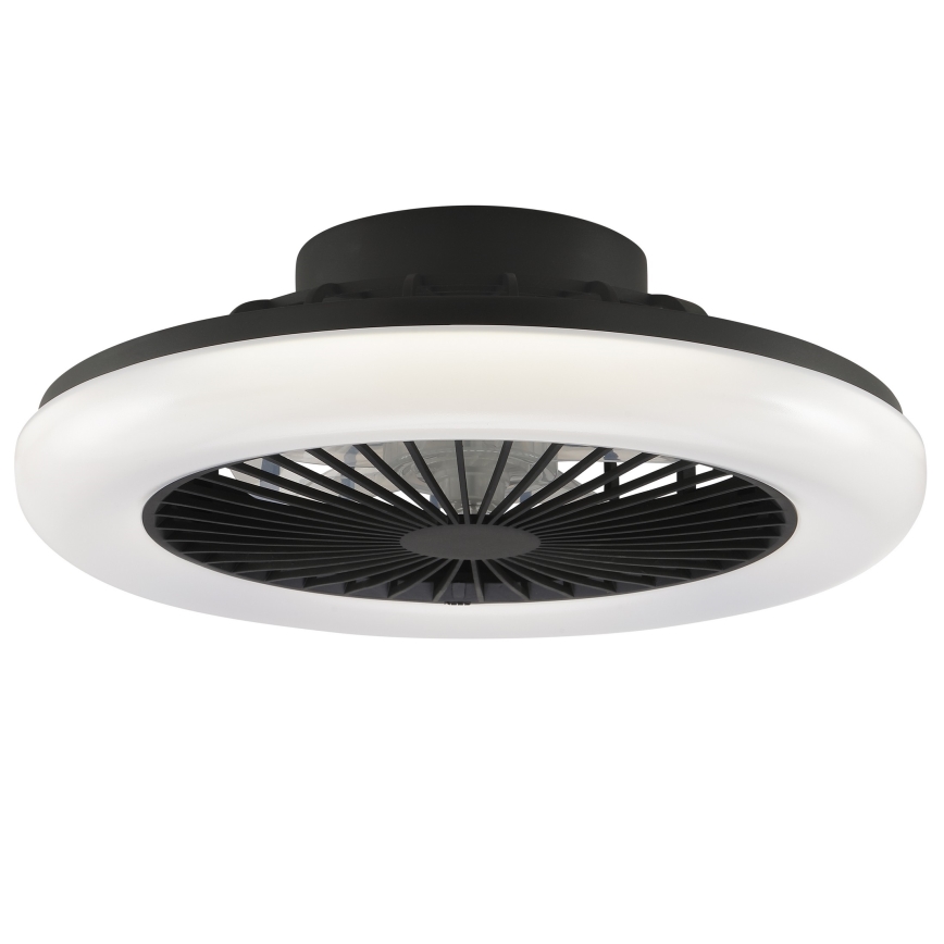 Brilliant - Dimmbar LED taklampa med fläkt MONTERO LED/20W/230V 2700-6500K Ø 42 cm svart + fjärrkontroll