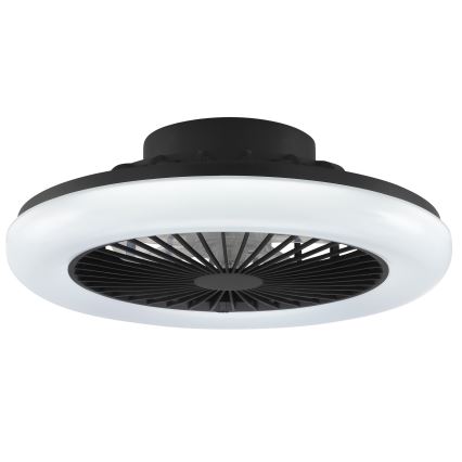 Brilliant - Dimmbar LED taklampa med fläkt MONTERO LED/20W/230V 2700-6500K Ø 42 cm svart + fjärrkontroll