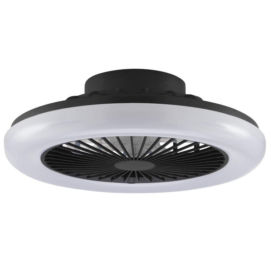 Brilliant - Dimmbar LED taklampa med fläkt MONTERO LED/20W/230V 2700-6500K Ø 42 cm svart + fjärrkontroll