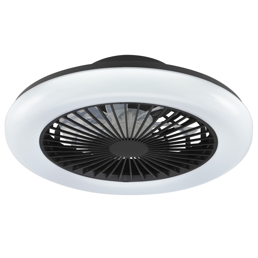 Brilliant - Dimmbar LED taklampa med fläkt MONTERO LED/20W/230V 2700-6500K Ø 42 cm svart + fjärrkontroll