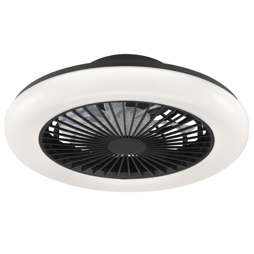 Brilliant - Dimmbar LED taklampa med fläkt MONTERO LED/20W/230V 2700-6500K Ø 42 cm svart + fjärrkontroll