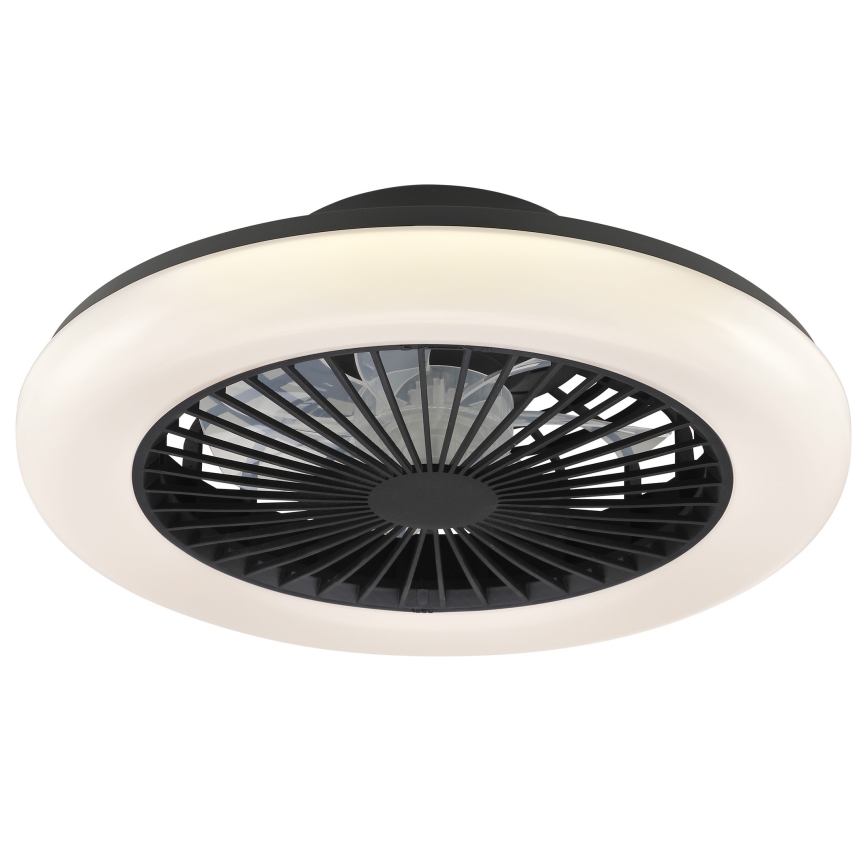 Brilliant - Dimmbar LED taklampa med fläkt MONTERO LED/20W/230V 2700-6500K Ø 42 cm svart + fjärrkontroll