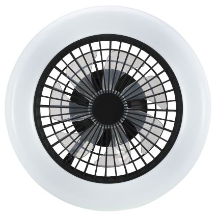 Brilliant - Dimmbar LED taklampa med fläkt MONTERO LED/20W/230V 2700-6500K Ø 42 cm svart + fjärrkontroll