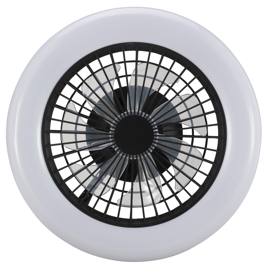 Brilliant - Dimmbar LED taklampa med fläkt MONTERO LED/20W/230V 2700-6500K Ø 42 cm svart + fjärrkontroll