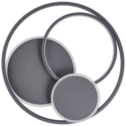 Brilliant - LED Dimbar taklampa RUNDA LED/50W/230V 3000-6500K svart + fjärrkontroll