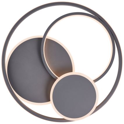 Brilliant - LED Dimbar taklampa RUNDA LED/50W/230V 3000-6500K svart + fjärrkontroll