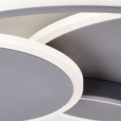 Brilliant - LED Dimbar taklampa RUNDA LED/50W/230V 3000-6500K svart + fjärrkontroll