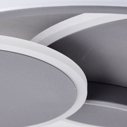 Brilliant - LED Dimbar taklampa RUNDA LED/50W/230V 3000-6500K svart + fjärrkontroll